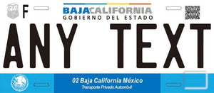 Custom Baja California '17 cases/license plates