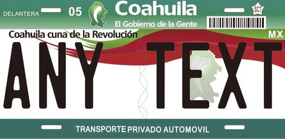 Custom Coahuila ‘10 cases/license plates