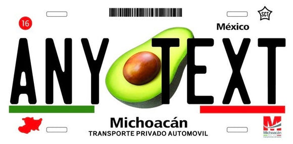 Michoacan “Aguacate” cases/license plates