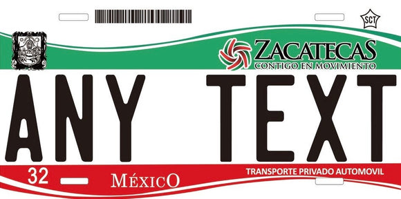 Custom Zacatecas '14 cases/license plates