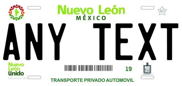 Custom Nuevo Leon '11 cases/license plates