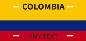 Custom Colombia cases/license plates