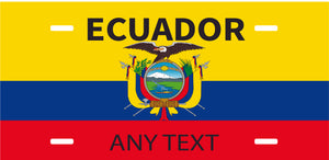 Custom Ecuador cases/license plates