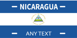 Custom Nicaragua cases/license plates