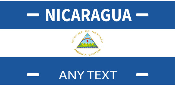 Custom Nicaragua cases/license plates