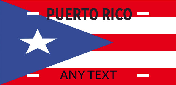 Custom Puerto Rico cases/license plates