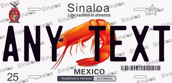 Sinaloa “Camaron” cases/license plates