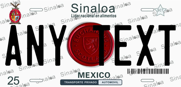 Sinaloa “Buchana” cases/license plates